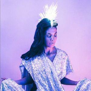 Custom-made LED mohawk cosplay halloween